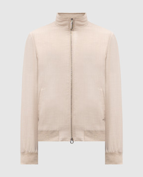 Stefano Ricci Beige wool, silk and linen jacket MDJ6100372BI72HC