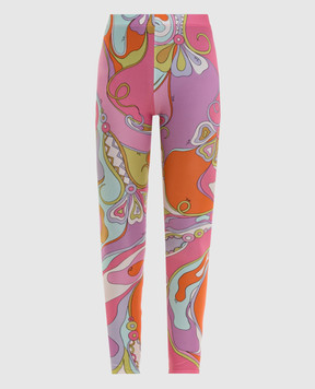PUCCI Pink printed leggings 6HTT206H735
