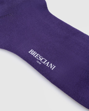 Bresciani Purple cotton socks MC014UN0006XX