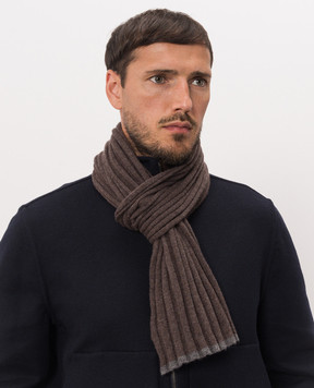 Brunello Cucinelli Brown cashmere scarf M2240819