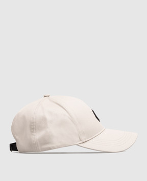 Moncler Gray cap with logo patch L20933B000580U082
