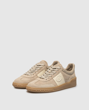 Valentino Upvillage beige suede sneakers with logo 8W2S0IL9FVU