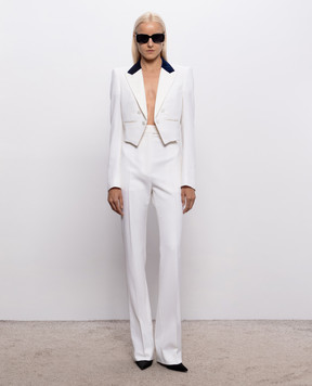 Tom Ford Ivory wool trousers PAW705FAX1667