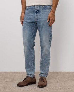 Brunello Cucinelli Blue jeans with a worn effect M241PO2090