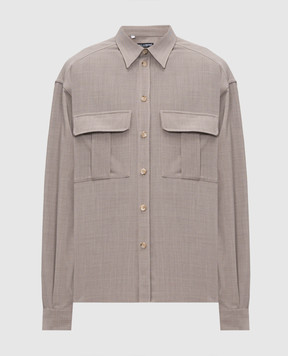 Dolce&Gabbana Beige wool shirt G5OJ2THU2BP