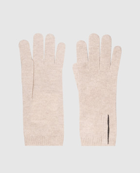 Brunello Cucinelli Beige cashmere gloves M12147189