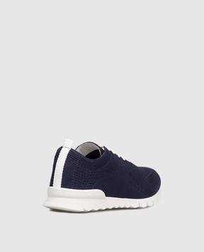Kiton Blue sneakers with logo embroidery USSFITSN00809