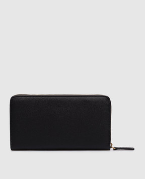 Versace Black leather wallet with logo 10223911A17155