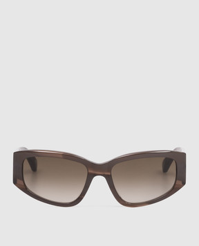 Balenciaga Brown Nano Sunglasses 858833T0039