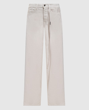 Ann Demeulemeester Zana flared jeans in ivory B0014028FA038
