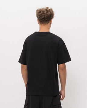 Palm Angels Set of black T-shirts with logo print PAM2B001JR001