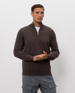 Brunello Cucinelli Brown cashmere jumper M2200124