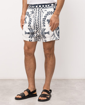 Rhude White shorts with print RHSS26SH02358