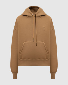 Ami Paris Brown insulated hoodie USW756749