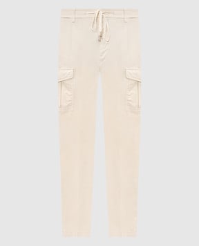 Peserico Beige cotton cargo pants R54775T23D07945