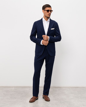 Pini Parma Blue wool pants TRLEISUREBL
