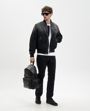 Off-White Black insulated bomber jacket 44XEH05OS26F001