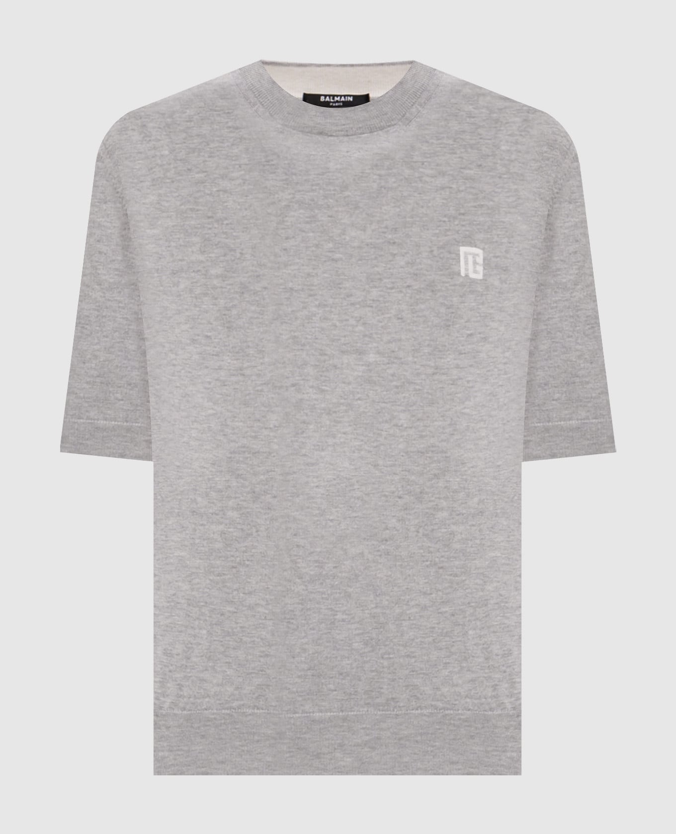Gray silk t-shirt