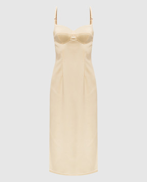 Thierry Mugler Yellow bustier dress 26P1RO18085013