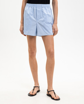 Ami Paris Blue striped shorts USO806CO0219