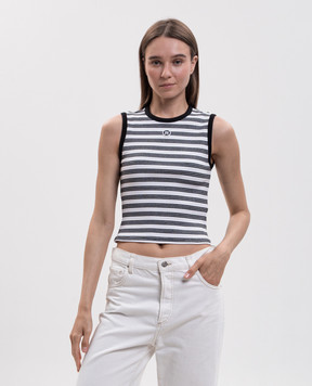 AMIRI White striped T-shirt AWTOJR1085