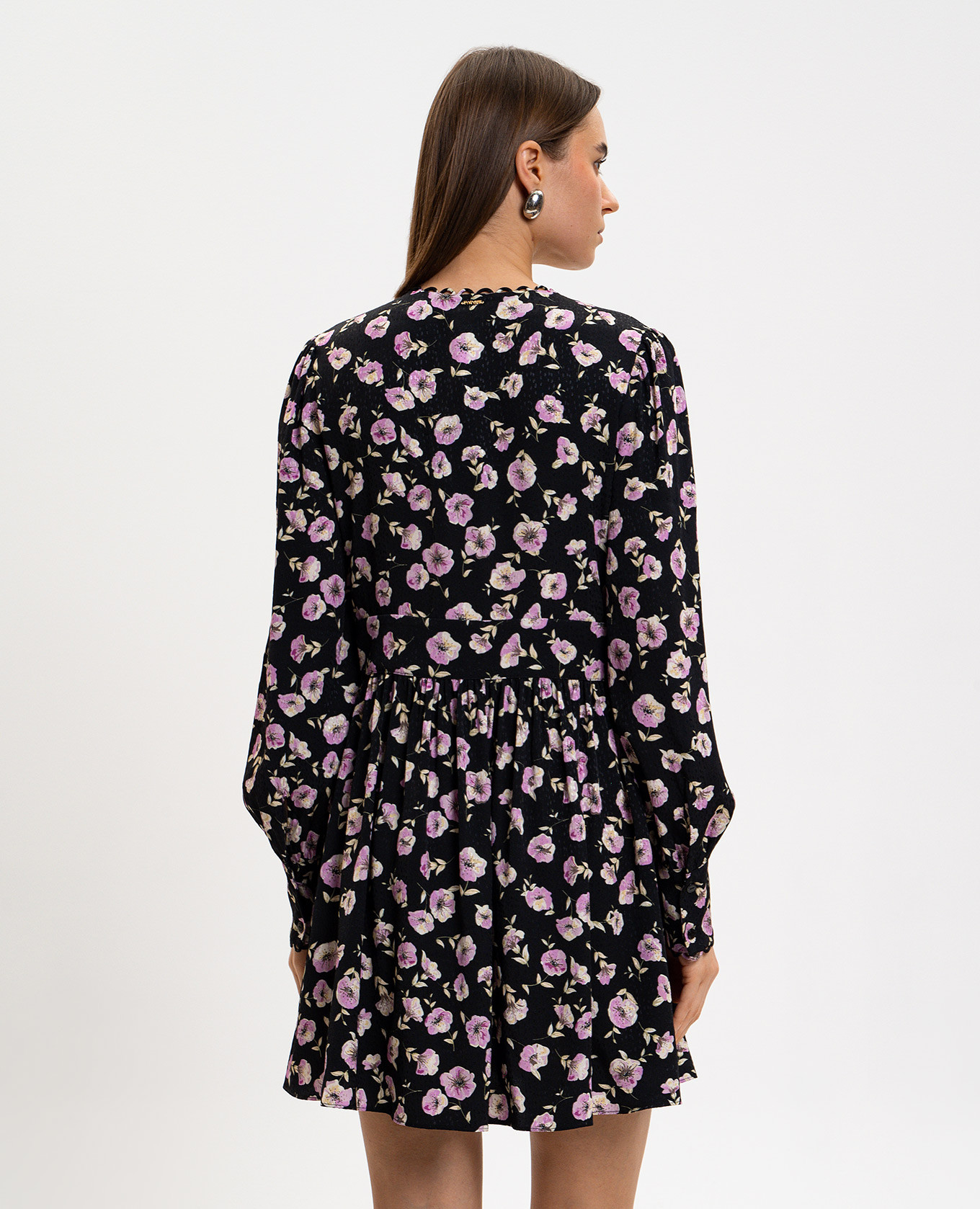 

Black dress with floral print Twinset