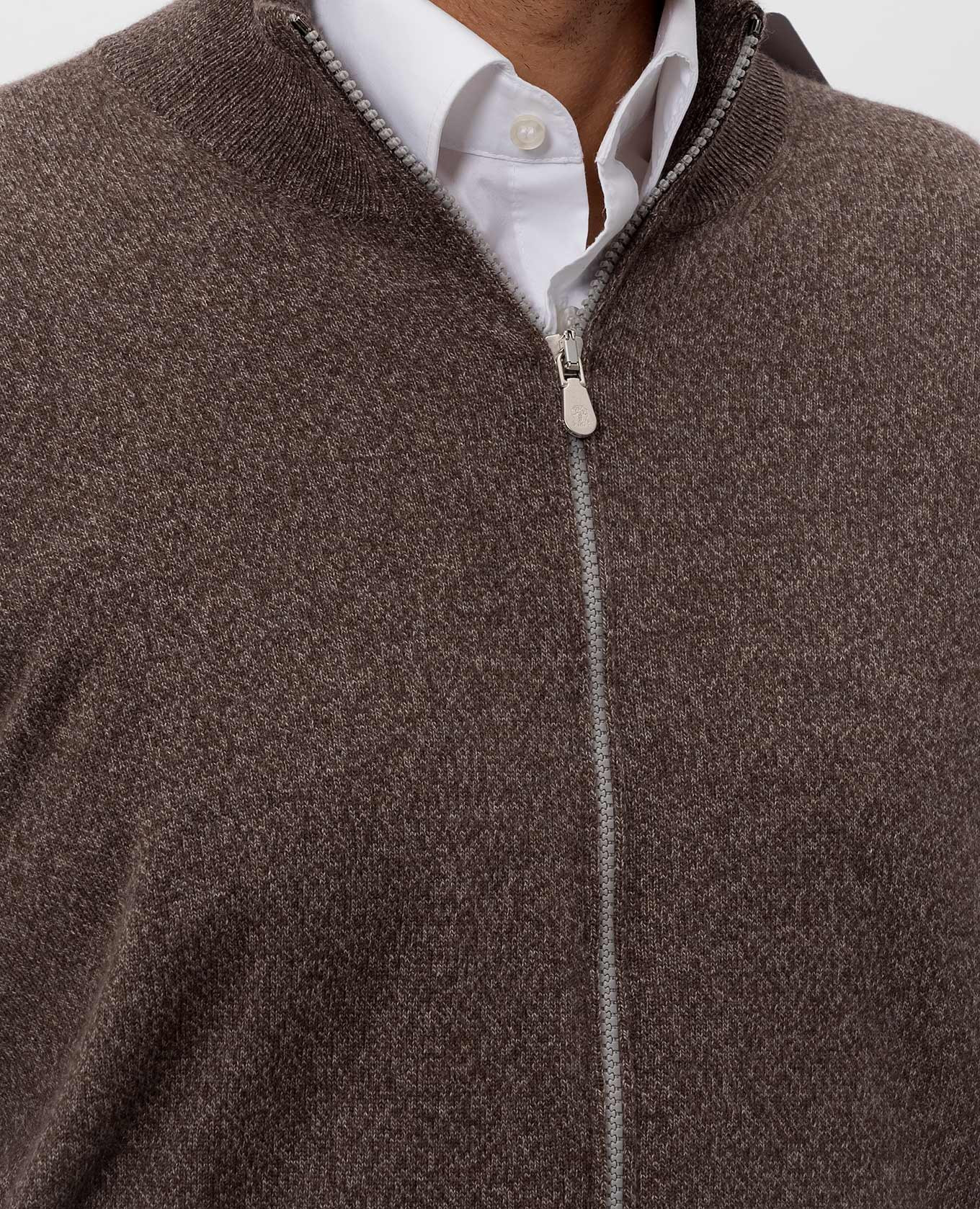 Brown cashmere cardigan Brunello Cucinelli 5