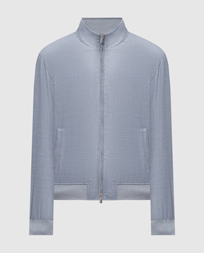 Enrico Mandelli Blue cashmere jacket 3L506A5607