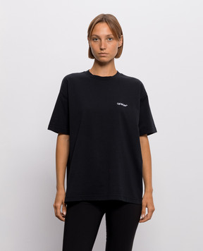 Off-White Black Arrow Out Flower T-shirt 2FA00644T