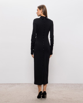 Dolce&Gabbana Black dress with wool F632PTFUGVS