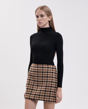 Twinset Black ribbed wool golf 262TT3223