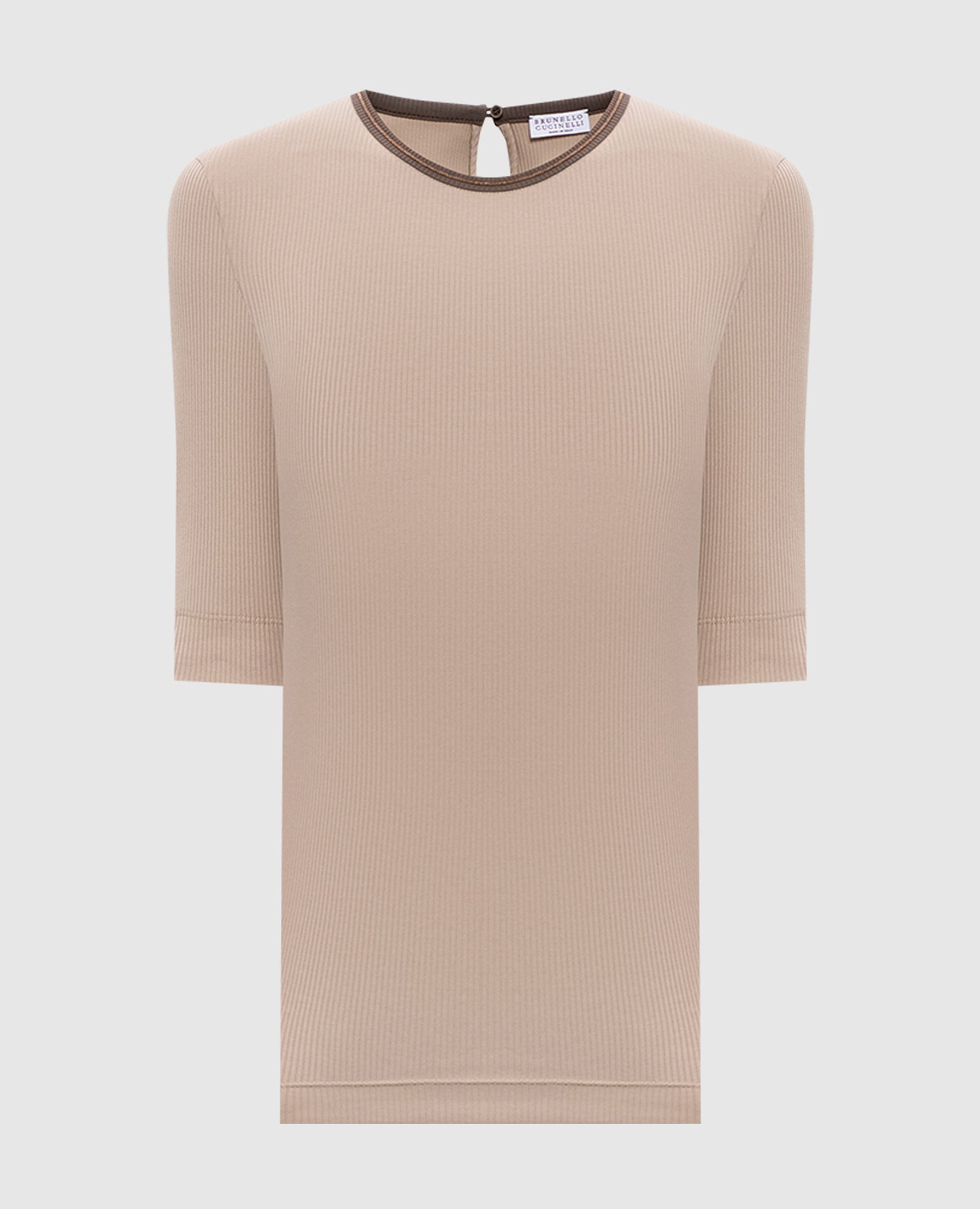 Beige top with chain