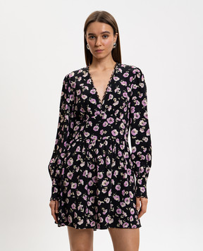 Twinset Black dress with floral print 261TP210B