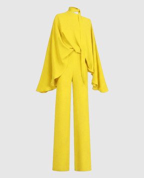 Taller Marmo Brooks Yellow One Shoulder Jumpsuit PF2606