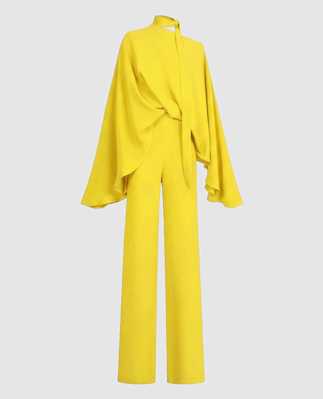 Brooks Yellow One Shoulder Jumpsuit