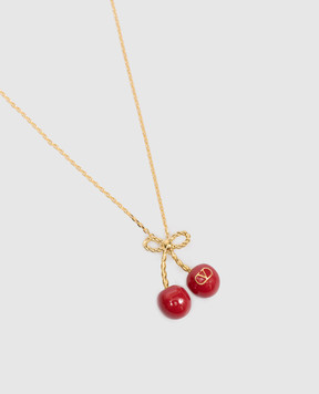 Valentino Cherryfic gold chain with pendant 8W2J0Z81MJP