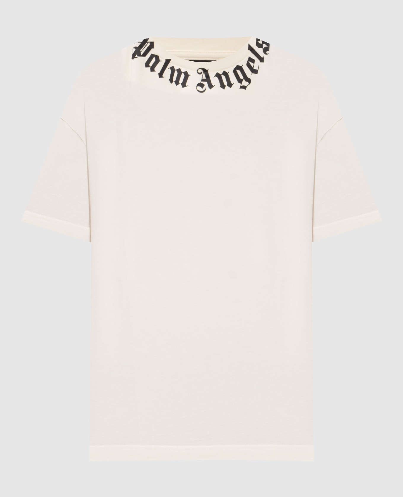 Ivory T-shirt with logo print