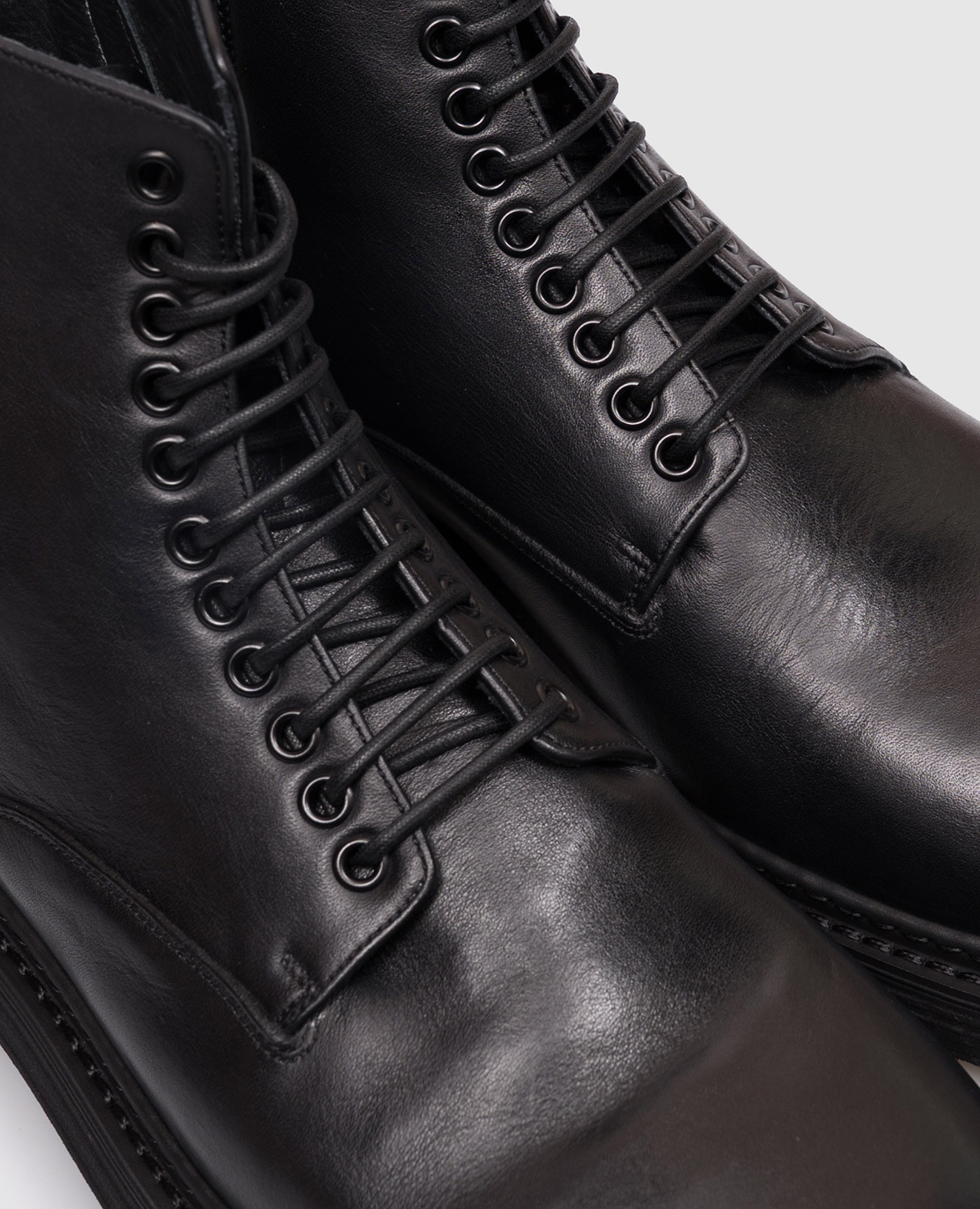 Black leather boots Pantanetti 5