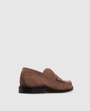 Stuart Weitzman Brown suede loafers LOTTIE SK307