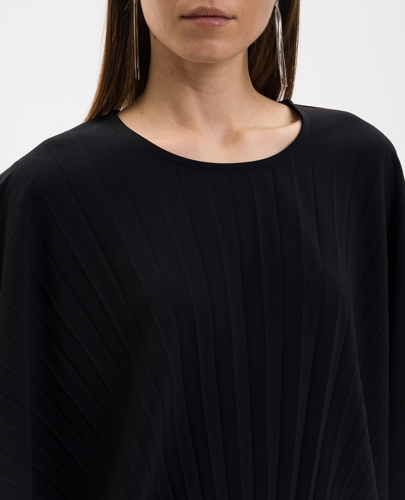 Black blouse with pleating Twinset 5