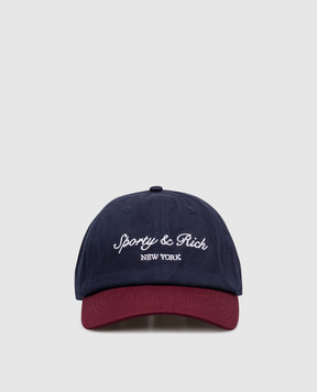 Sporty & Rich Blue cap with logo embroidery AC04075328BL150