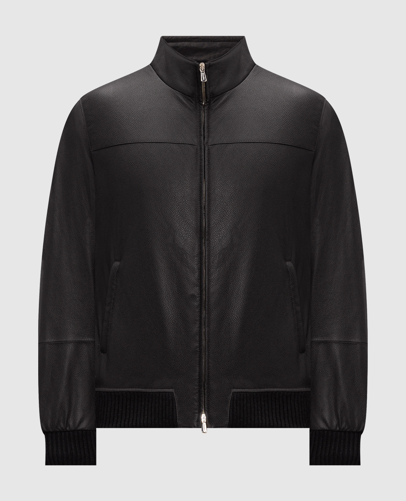 Black leather jacket