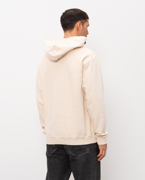 Sporty & Rich Beige hoodie with logo embroidery ST09165232WH37