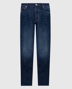 Brunello Cucinelli Blue jeans with a worn effect ME645O1090