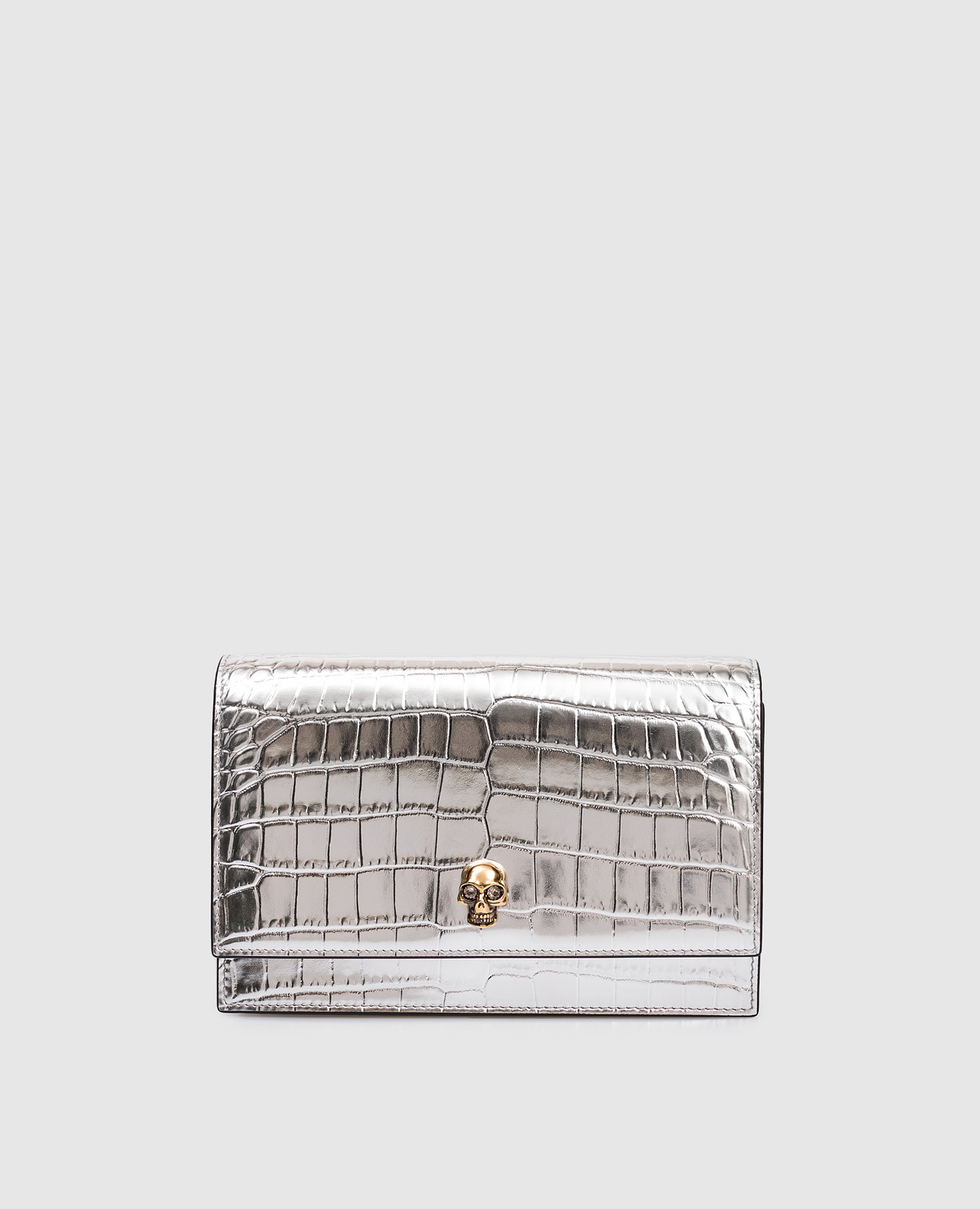 

Silver leather bag Alexander McQueen