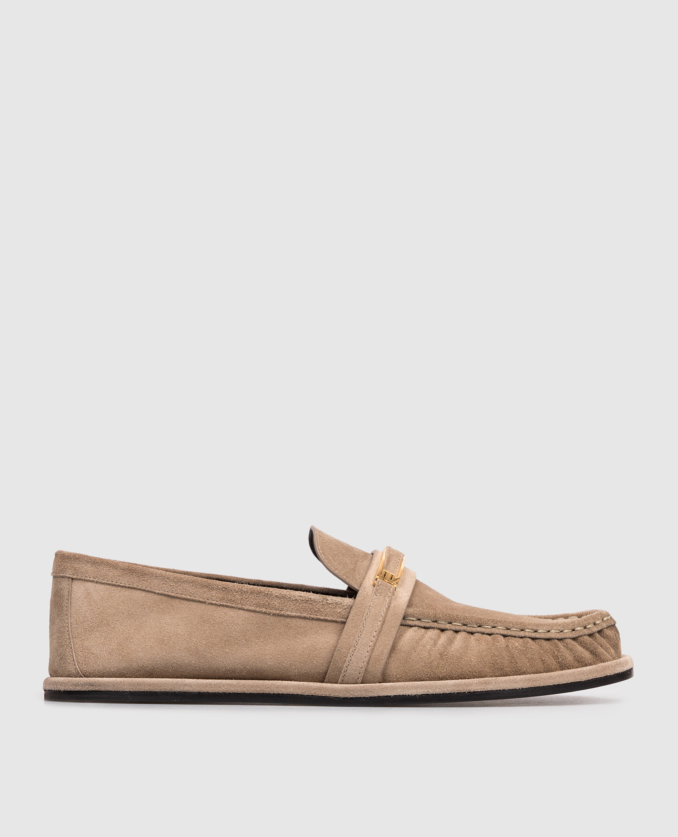 Beige suede loafers Bitt Sergio Rossi