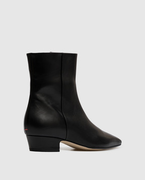 Aeyde Lilia black leather ankle boots AB0733002001226