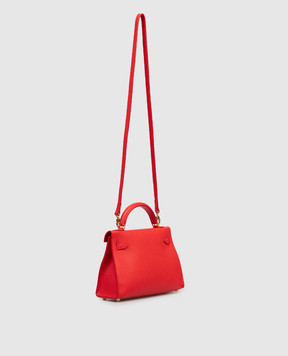 Babe Pay Pls Red leather satchel bag 06509