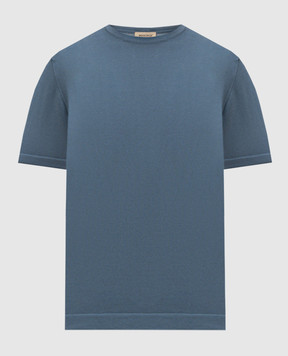 Woolrich Blue t-shirt with logo patch CFWOKN0355MRUF0787