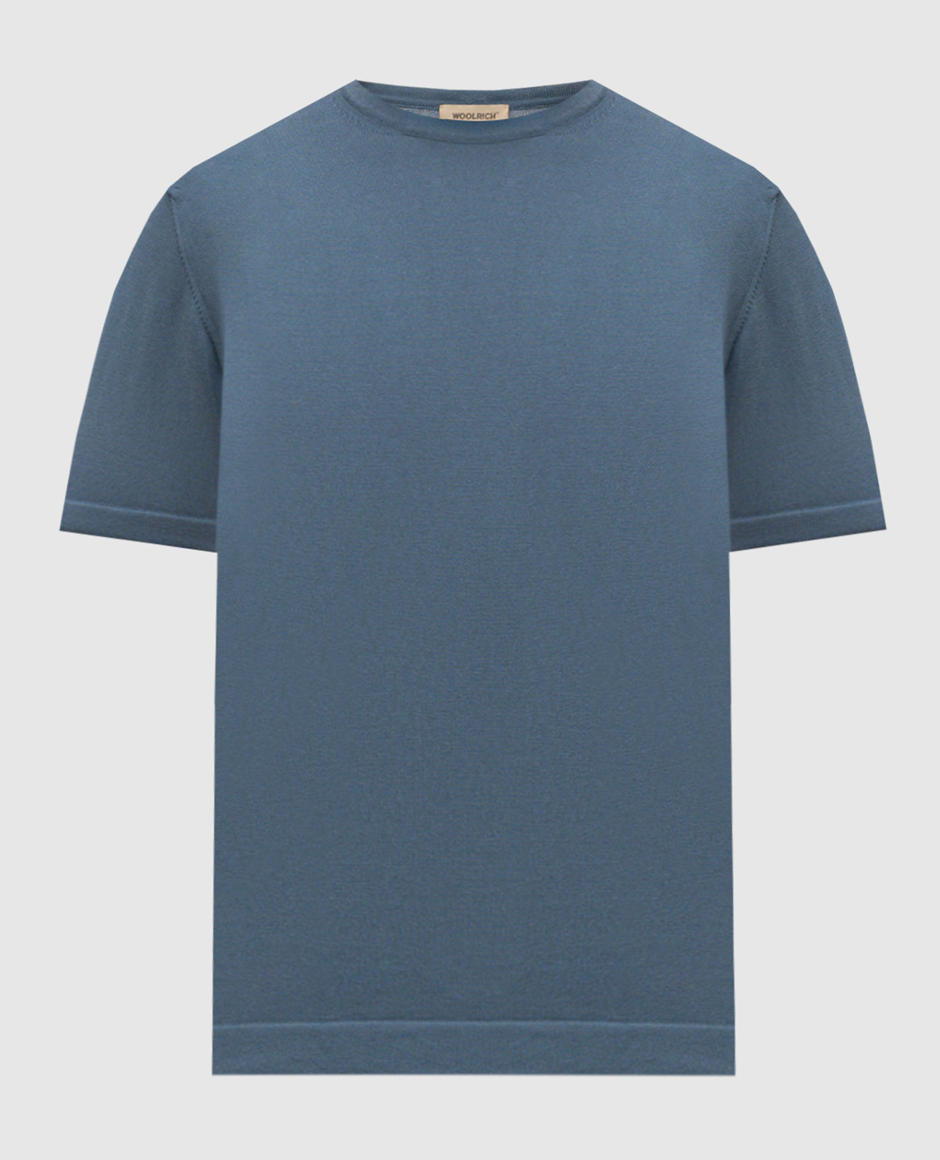 Blue t-shirt with logo patch
